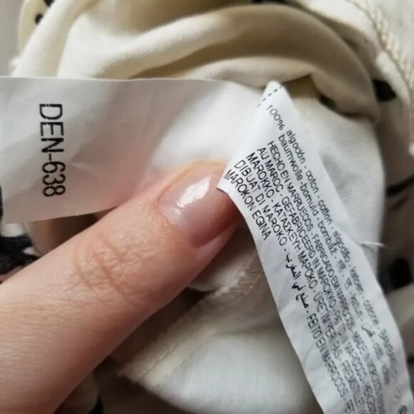 Zara Floral Printed Black White Kimono Belt Dress L - Picture 7 of 15